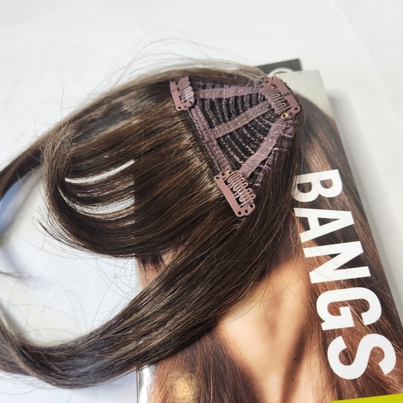 Hairdo Clip In Bangs Chestnut Brown - Picture 3 of 10